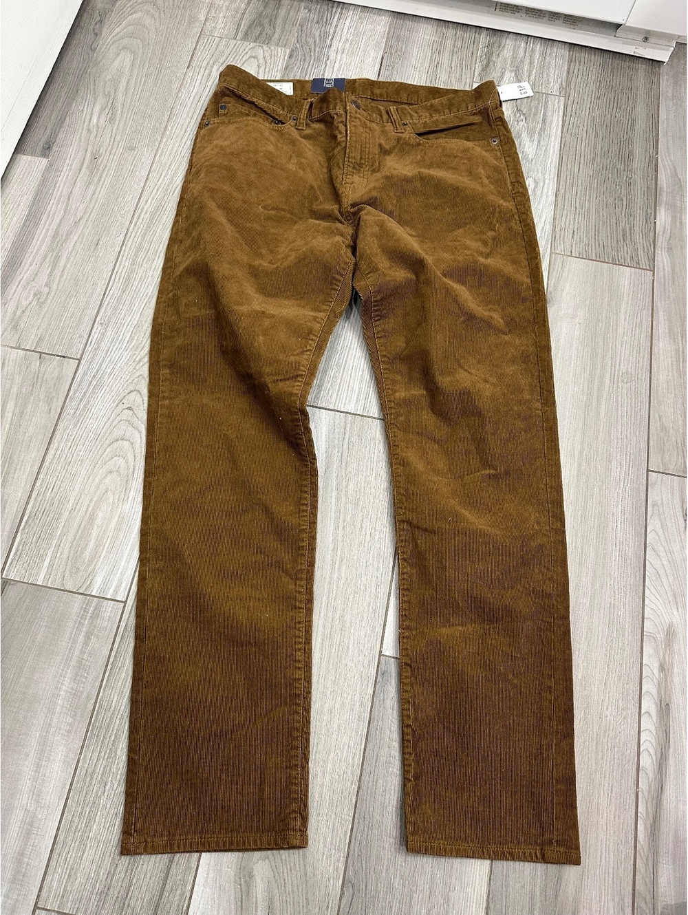 GAP Men's Slim Fit Corduroy Pants 34x32 Brown